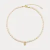 Heart Pearl Choker Necklace sold by Selenichast