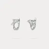 Silver Ginkgo Leaf Earrings sold by Selenichast