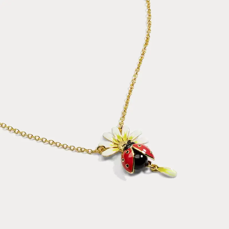 Ladybug Daisy Necklace sold by Selenichast product image thumbnail 4