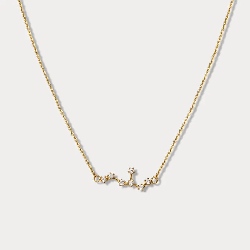 Virgo Constellation Diamond Pendant Necklace sold by Selenichast