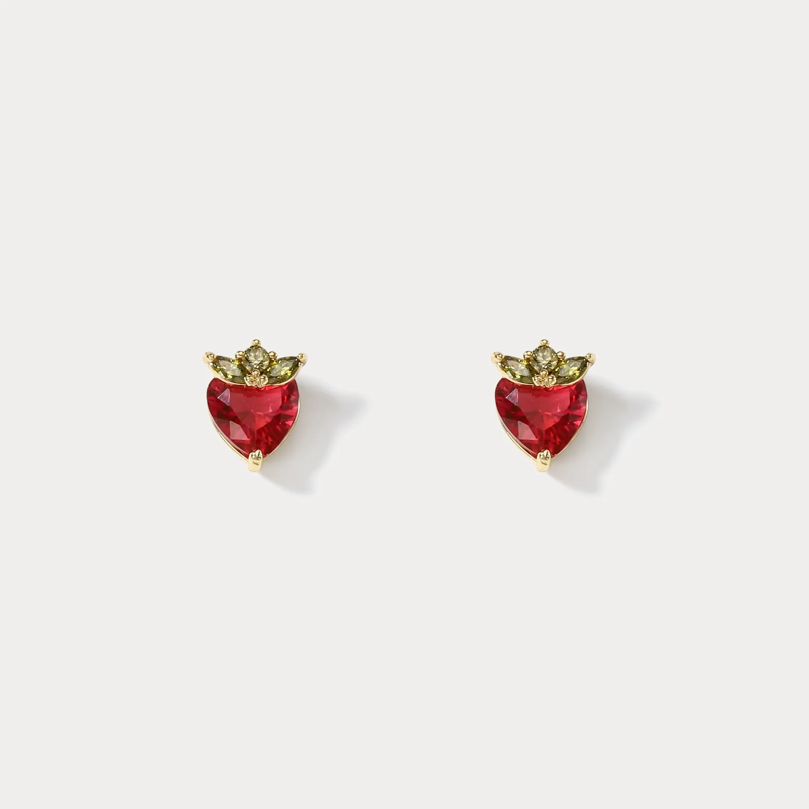 Strawberry Stud Earrings sold by Selenichast