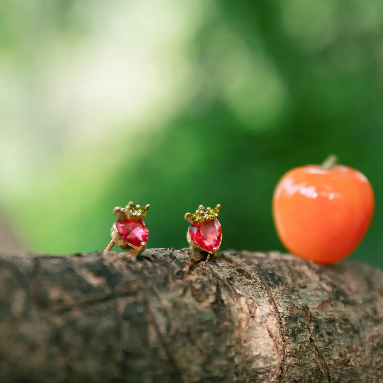 Strawberry Stud Earrings sold by Selenichast product image thumbnail 3