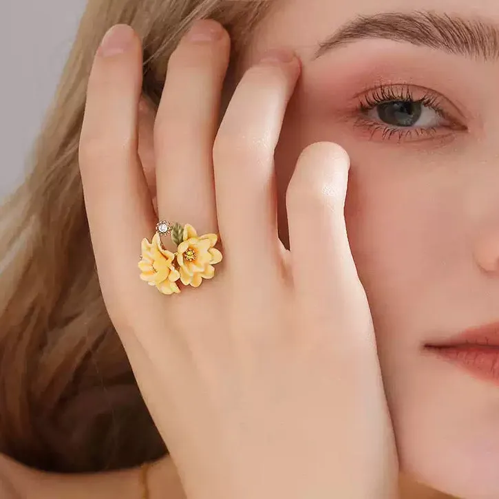 Gardenia Flower Ring sold by Selenichast product image thumbnail 4