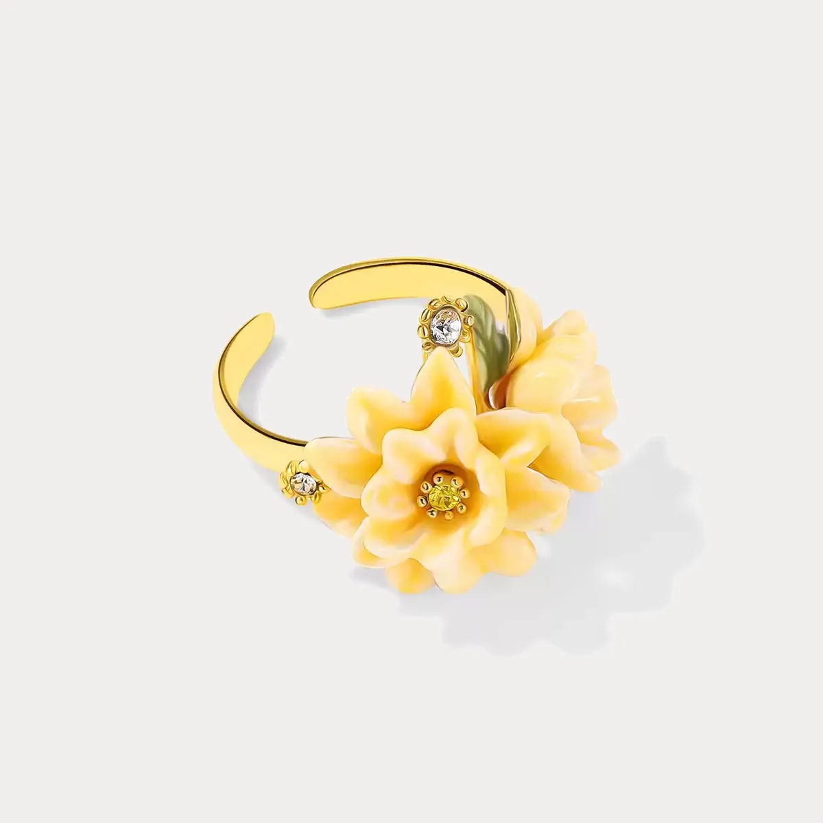 Gardenia Flower Ring sold by Selenichast product image thumbnail 3