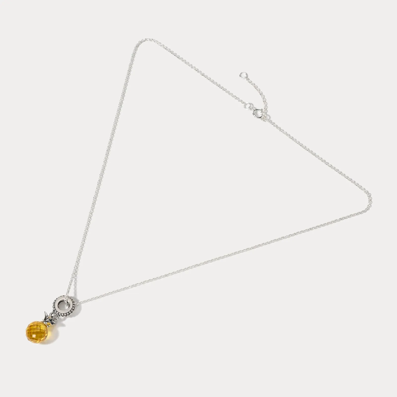 Silver Pineapple Pendant Necklace sold by Selenichast product image thumbnail 4