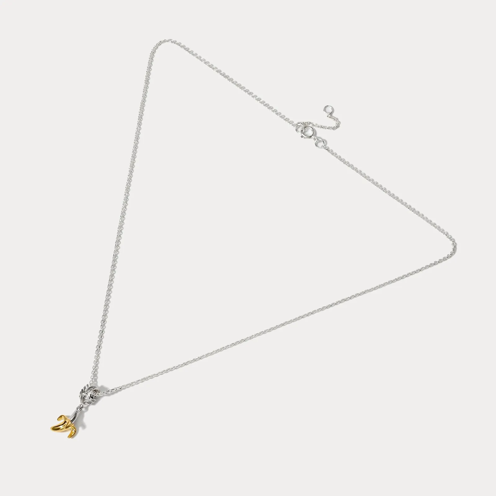 Silver Banana Pendant Necklace sold by Selenichast product image thumbnail 4