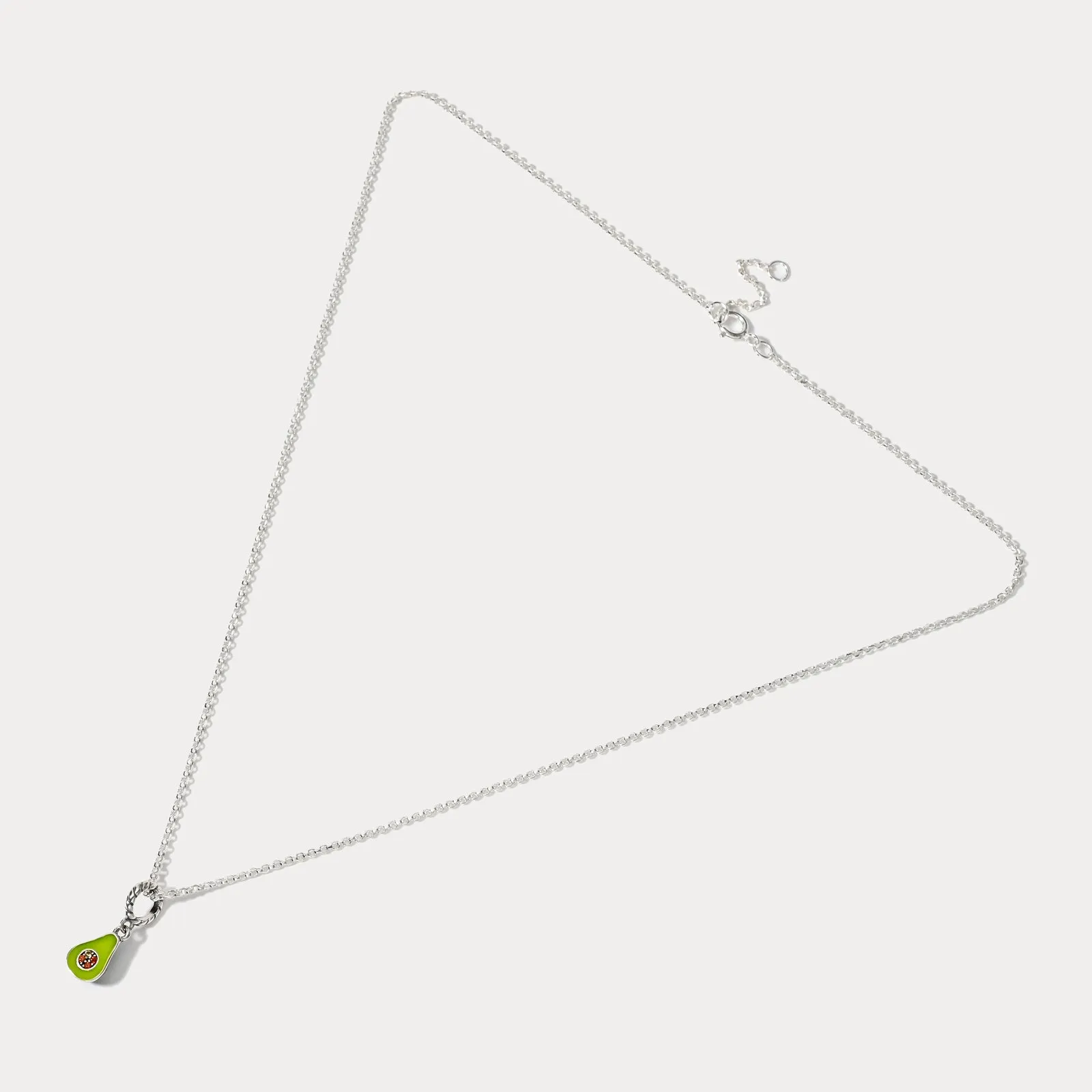 Silver Avocado Pendant Necklace sold by Selenichast product image thumbnail 3