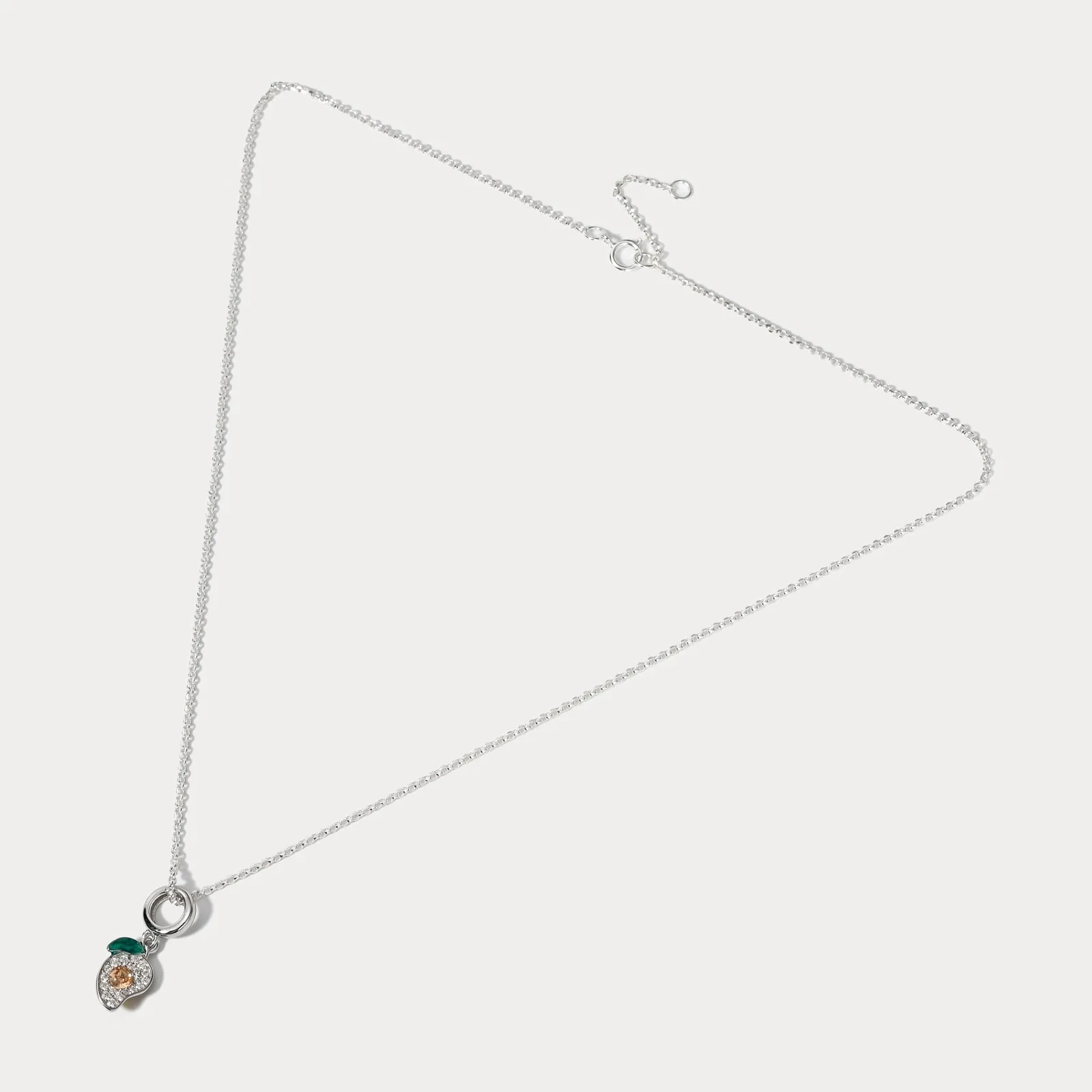 Silver Mango Pendant Necklace sold by Selenichast product image thumbnail 3