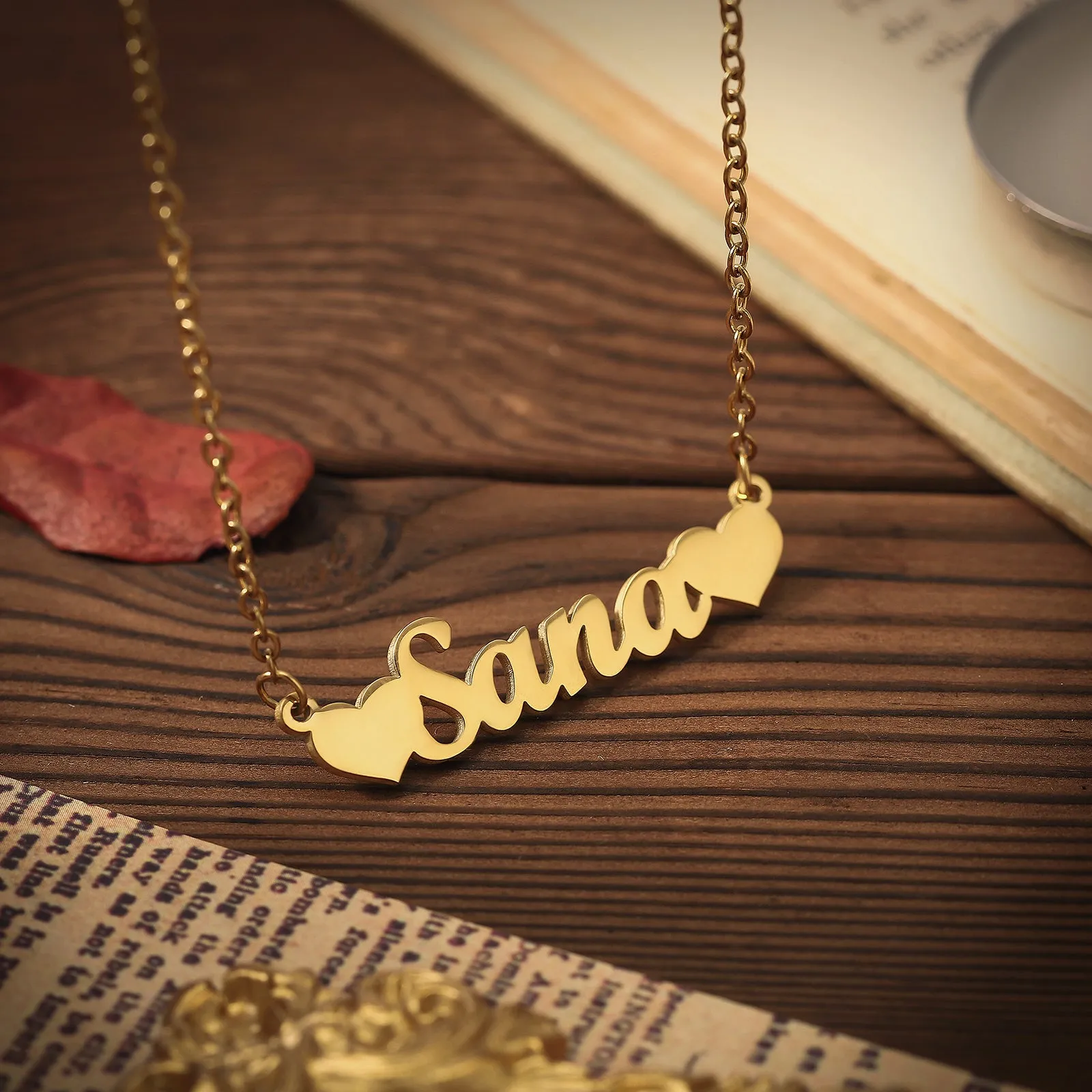 Heart Custom Name Necklace sold by Selenichast product image thumbnail 2