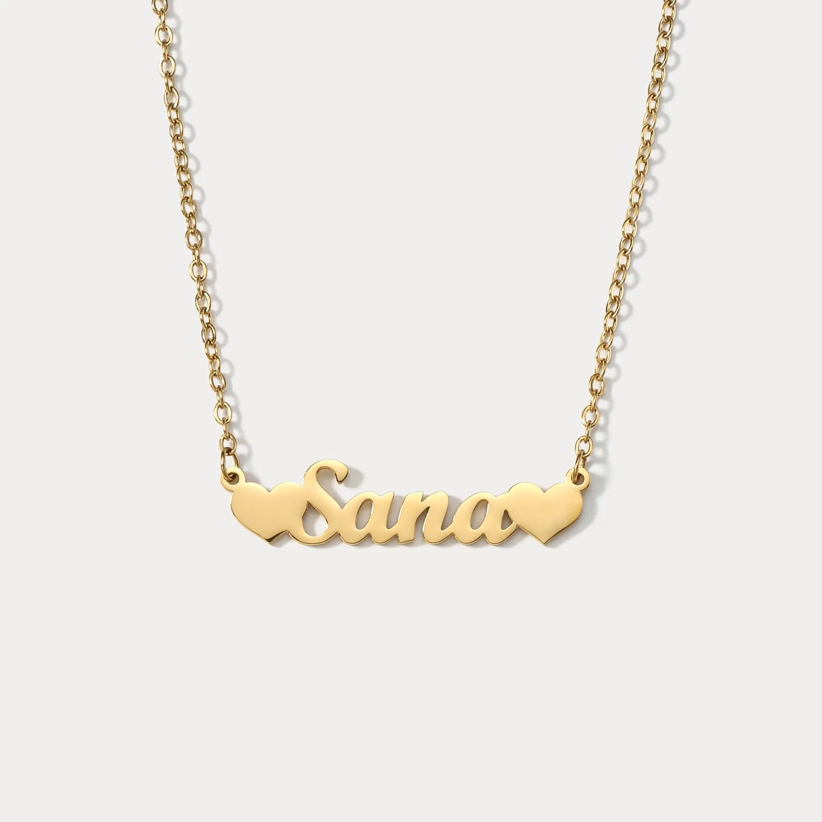 Heart Custom Name Necklace sold by Selenichast