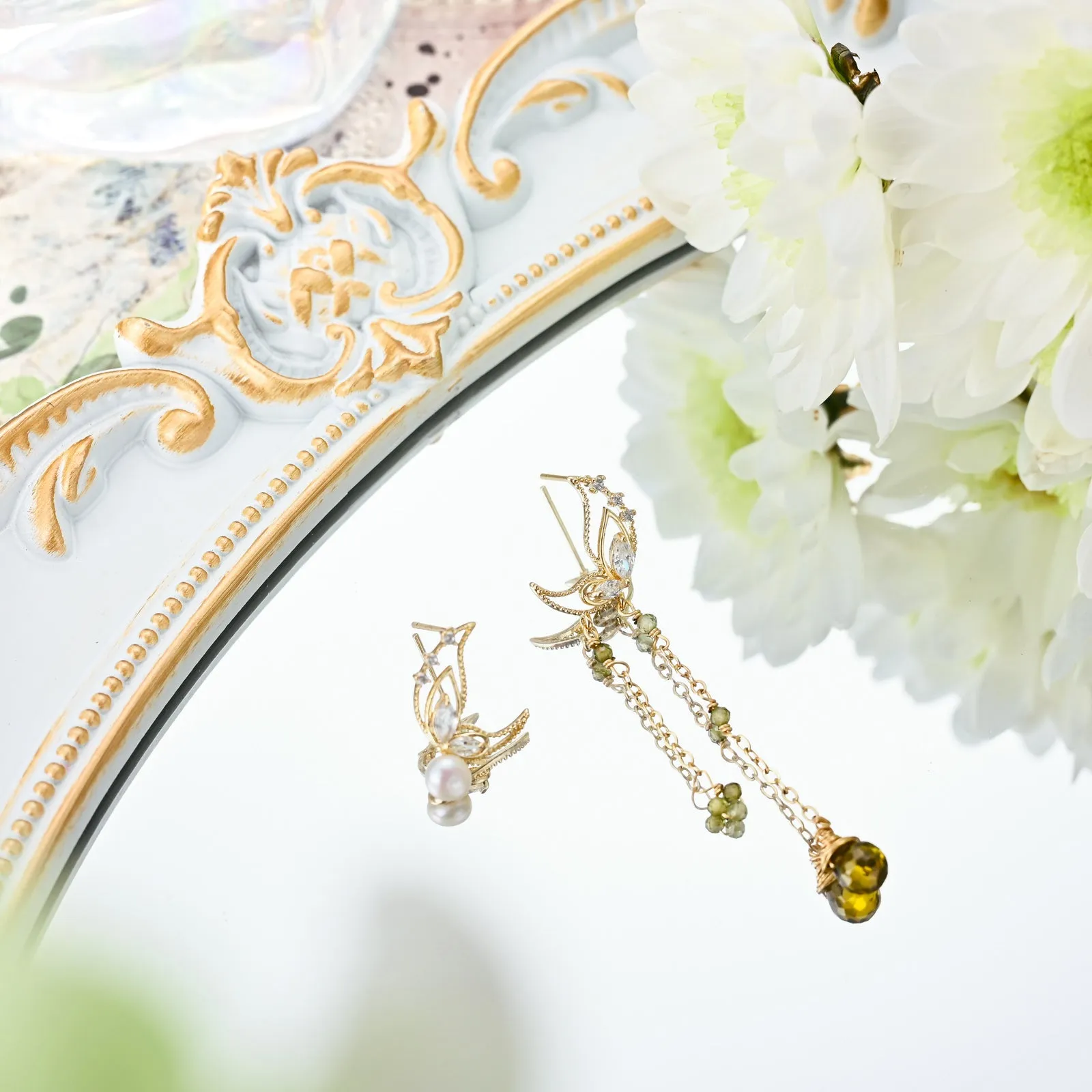 Butterfly Moon Earrings sold by Selenichast product image thumbnail 3