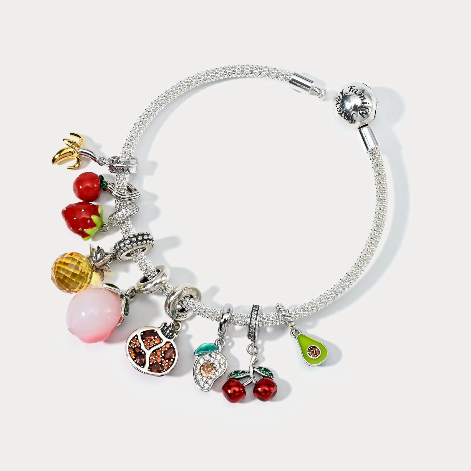 Silver Fruit Basket Bracelet sold by Selenichast product image thumbnail 4