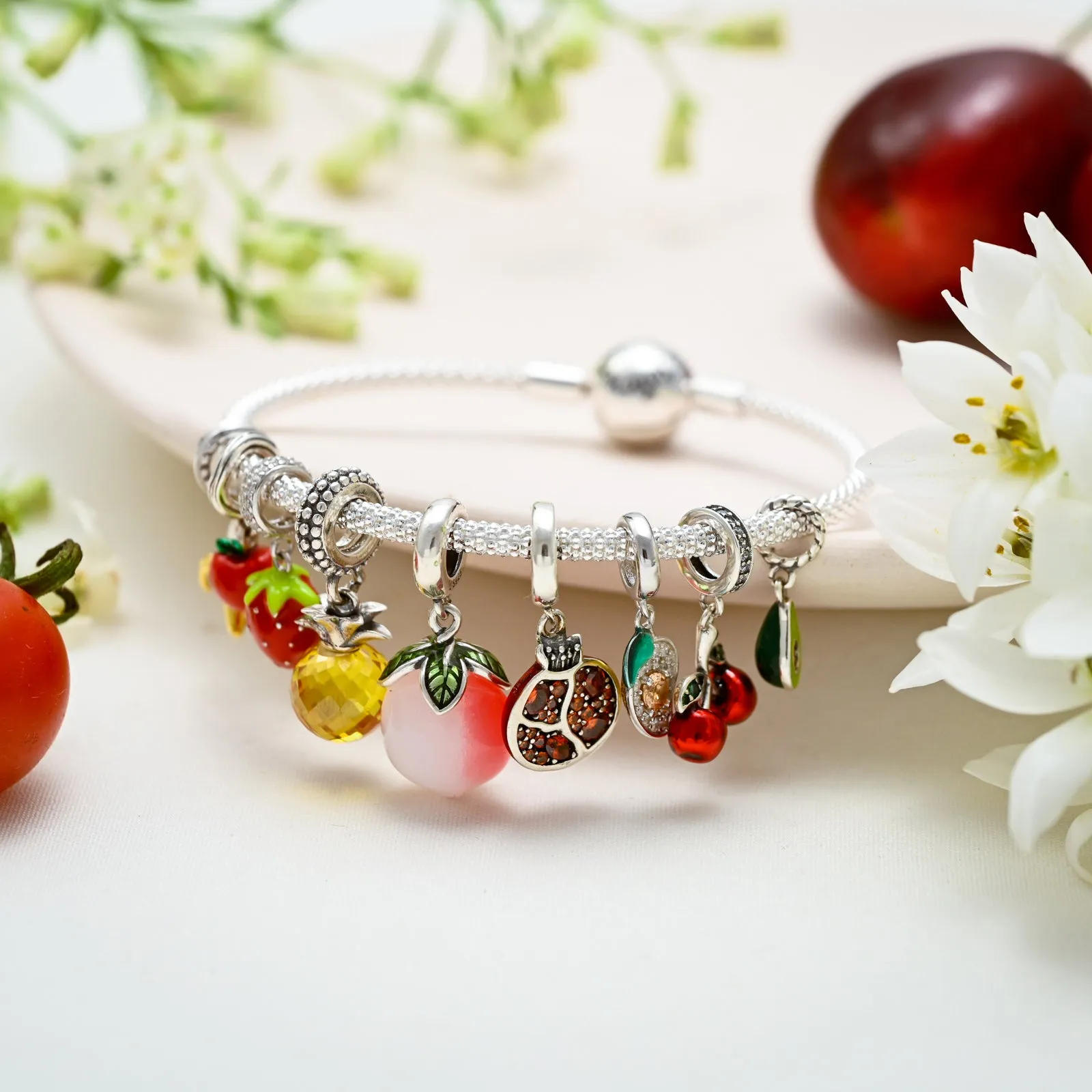 Silver Fruit Basket Bracelet sold by Selenichast product image thumbnail 3