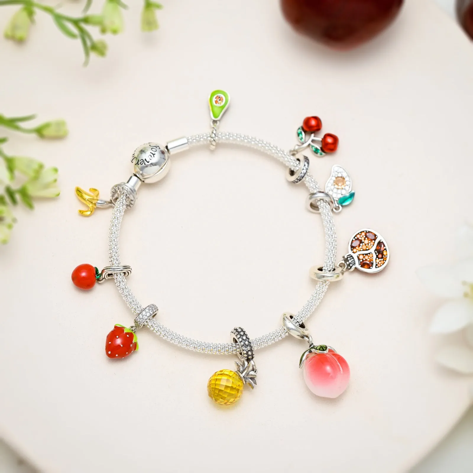 Silver Fruit Basket Bracelet sold by Selenichast product image thumbnail 2