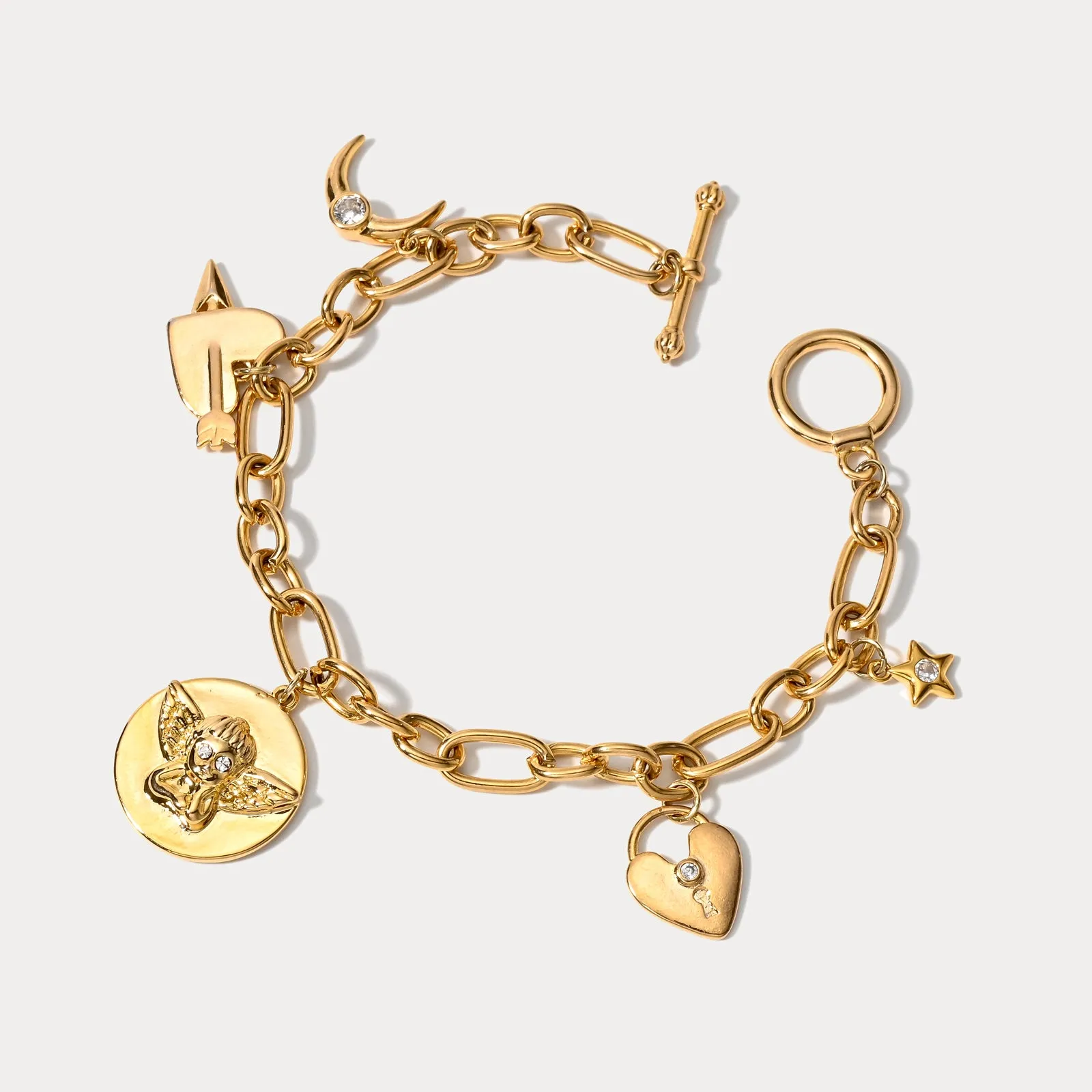 Angel Charm Bracelet sold by Selenichast product image thumbnail 2