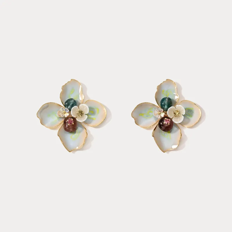 Flowers Stud Earrings sold by Selenichast