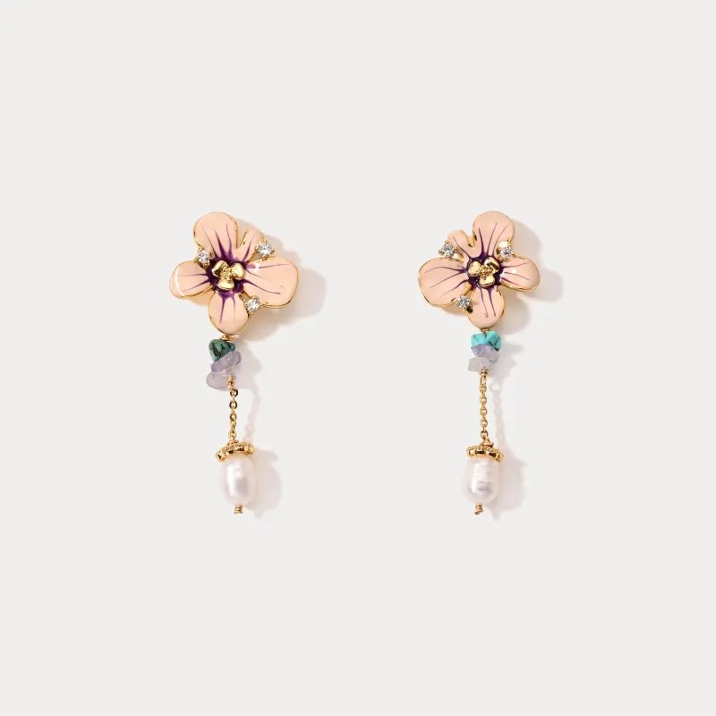 Flower Dangling Earrings sold by Selenichast