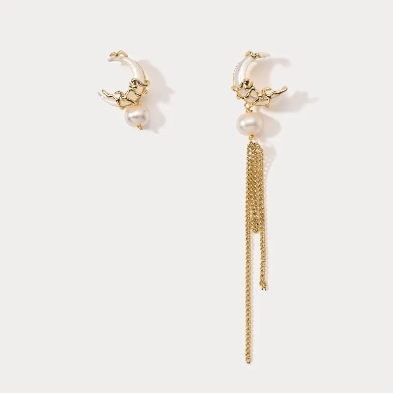 Moon Pearl Earrings sold by Selenichast