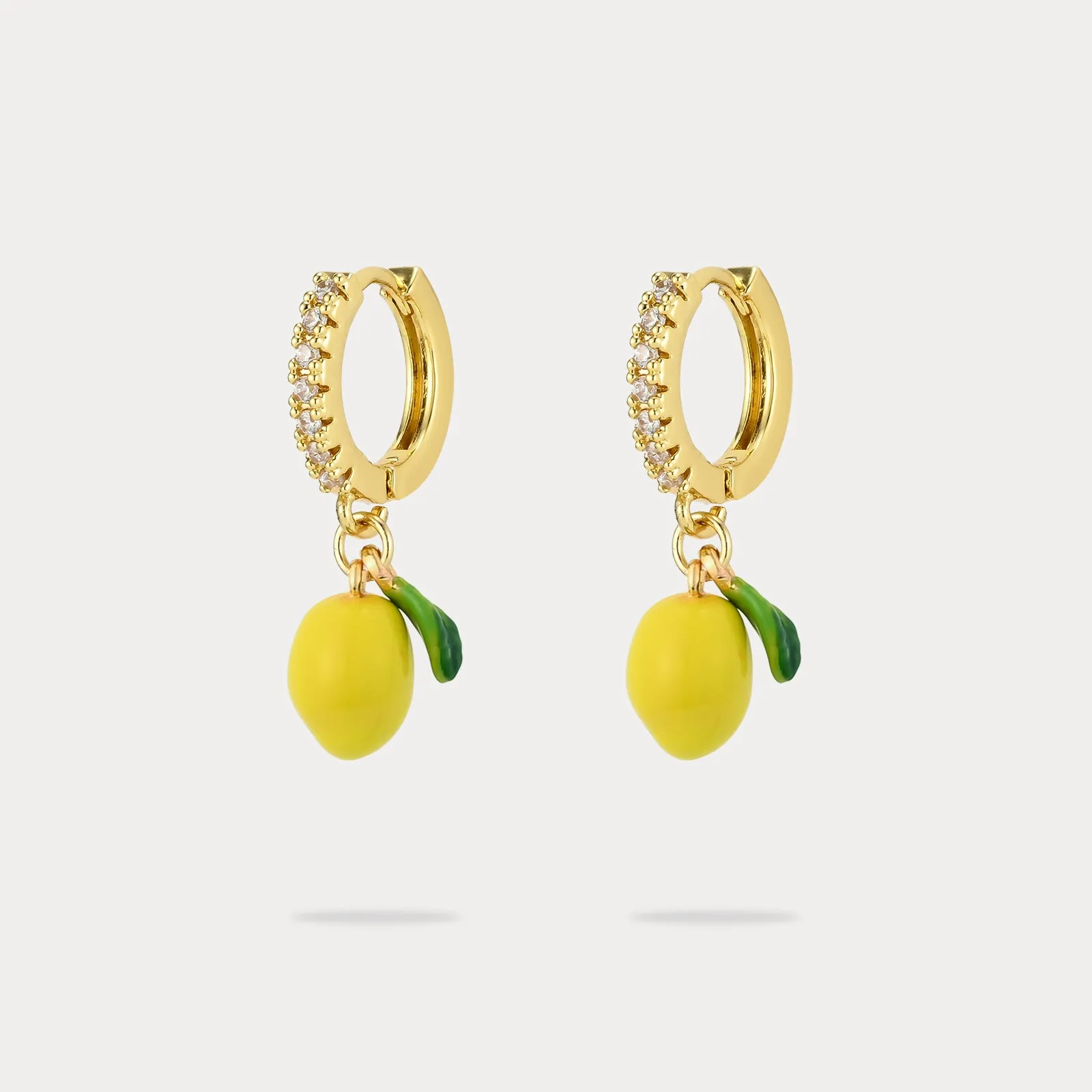 Lemon Hoop Earrings sold by Selenichast