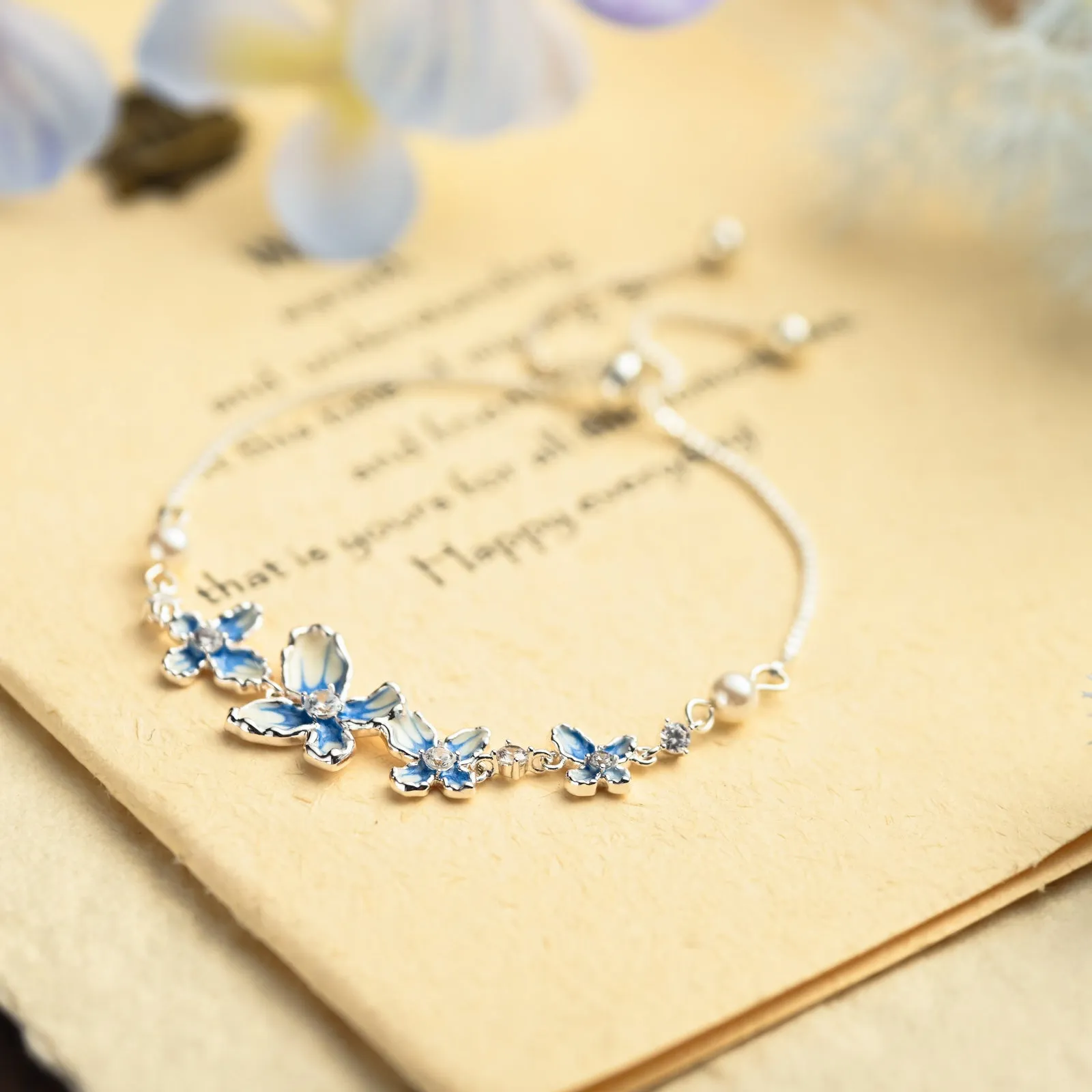 Silver Butterfly Bracelet sold by Selenichast product image thumbnail 2