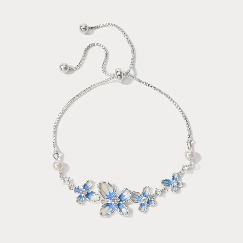 Silver Butterfly Bracelet sold by Selenichast