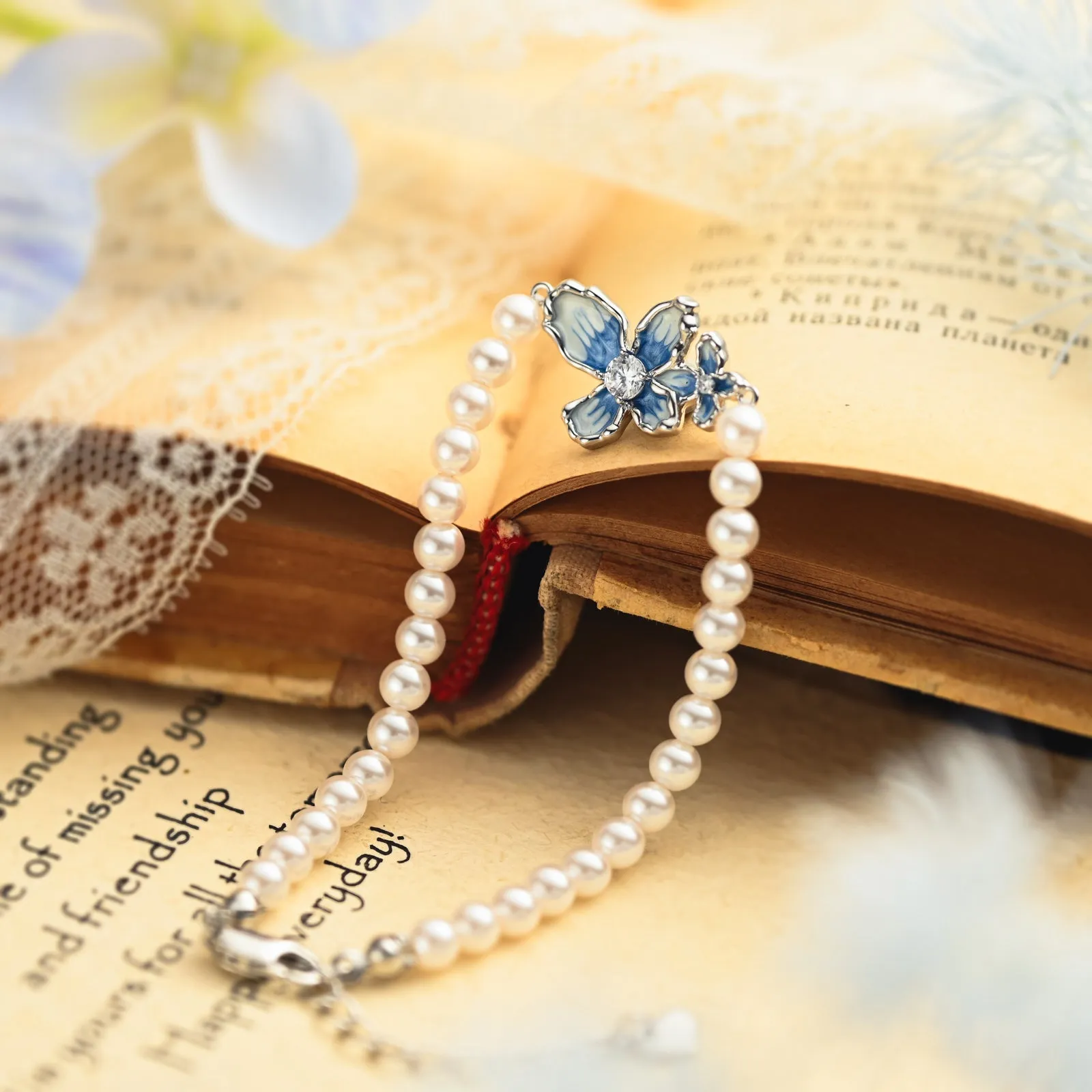 Blue Butterfly Bracelet sold by Selenichast product image thumbnail 4