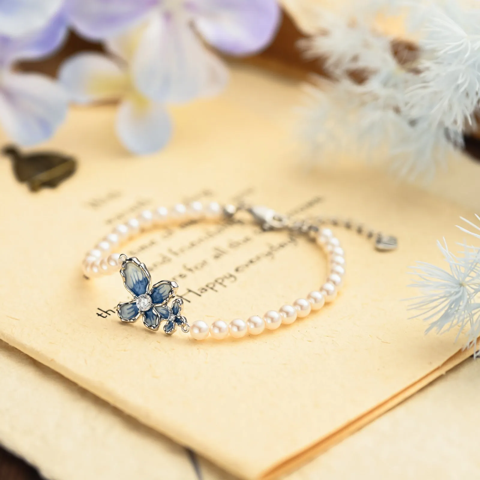 Blue Butterfly Bracelet sold by Selenichast product image thumbnail 3