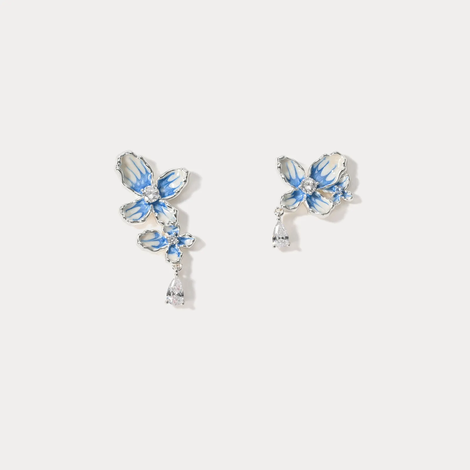Butterfly Flower Earrings sold by Selenichast