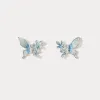 Butterfly Flower Earrings sold by Selenichast