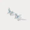 Butterfly Flower Earrings sold by Selenichast