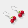 Silver Cherry Earrings sold by Selenichast