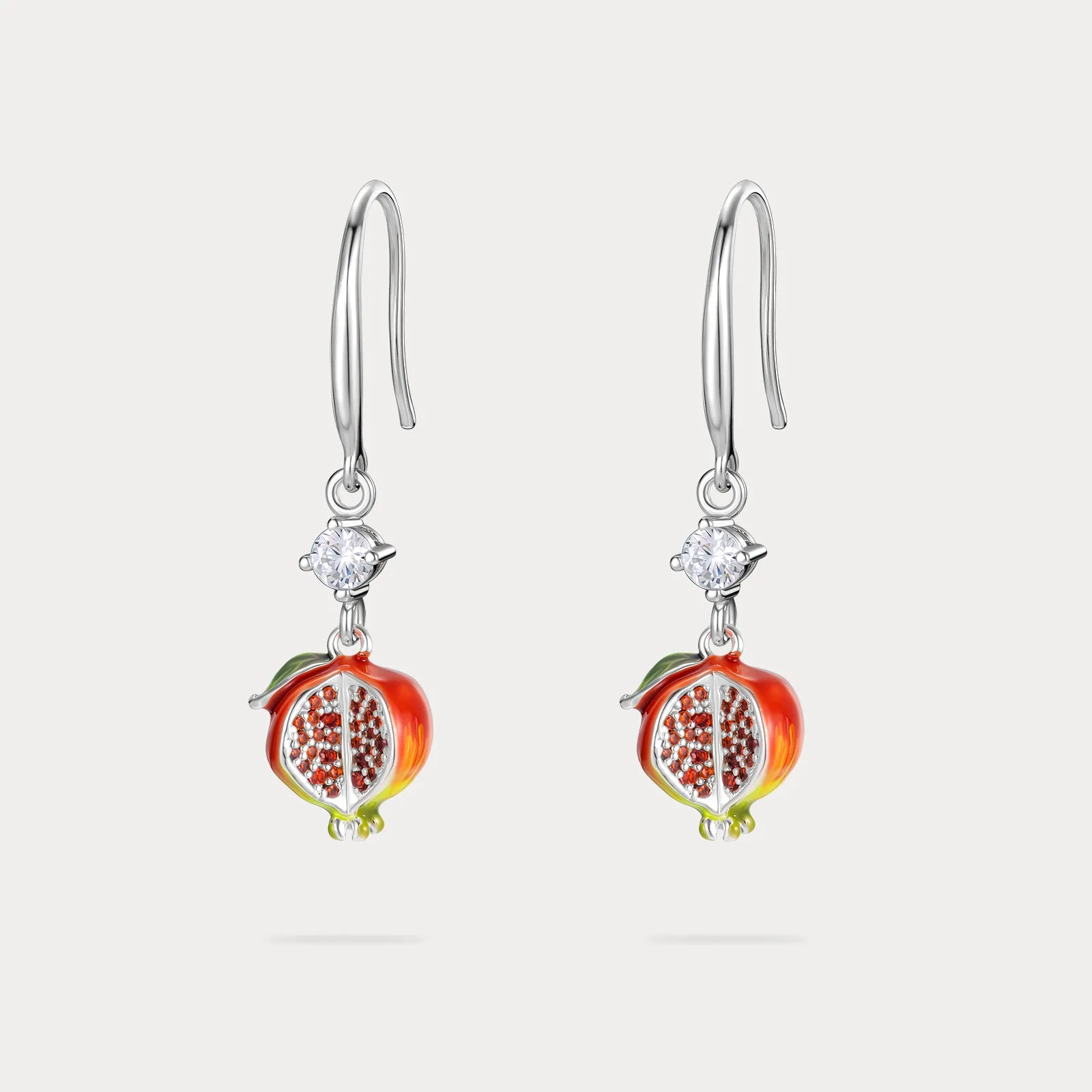 Silver Pomegranate Earrings sold by Selenichast