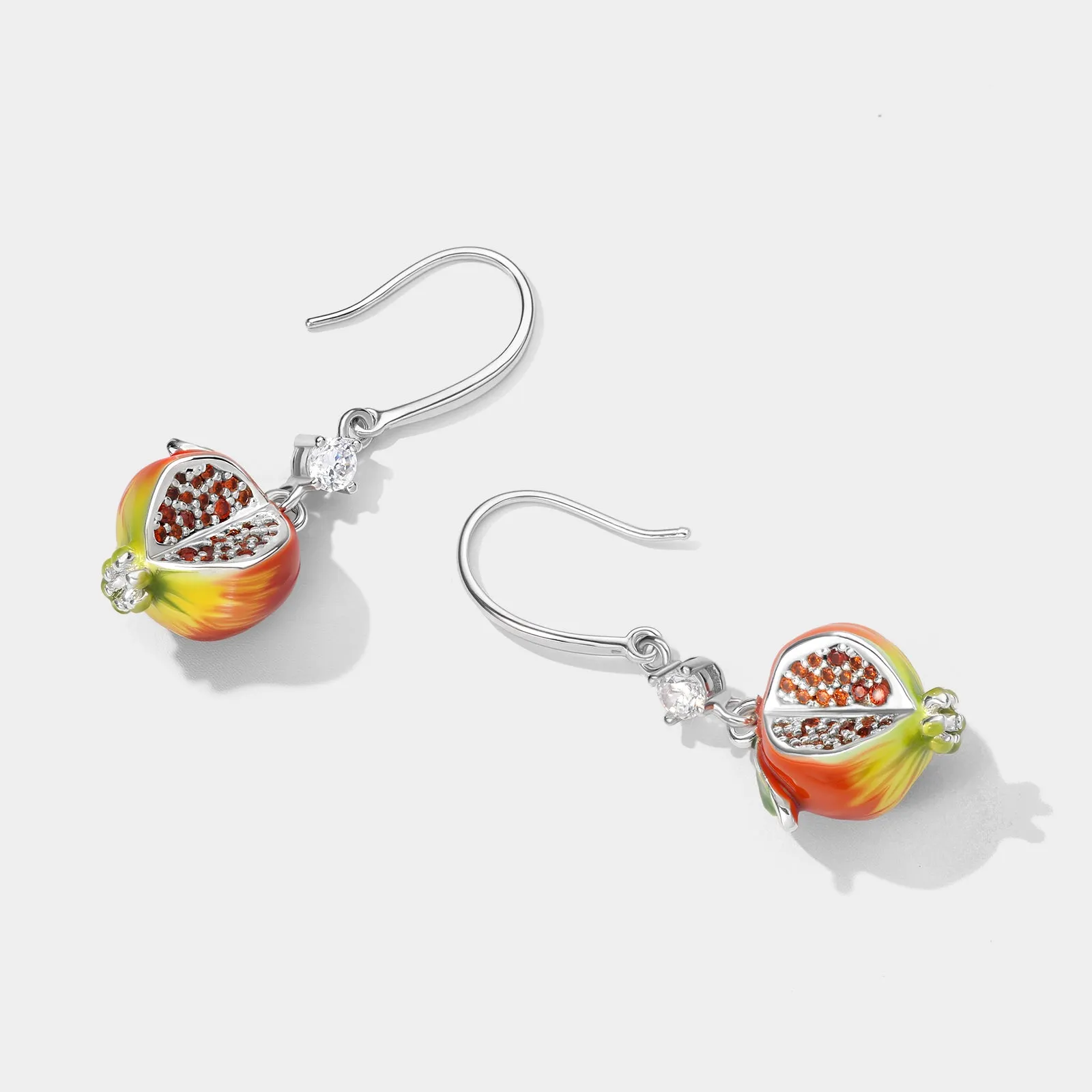 Silver Pomegranate Earrings sold by Selenichast product image thumbnail 3