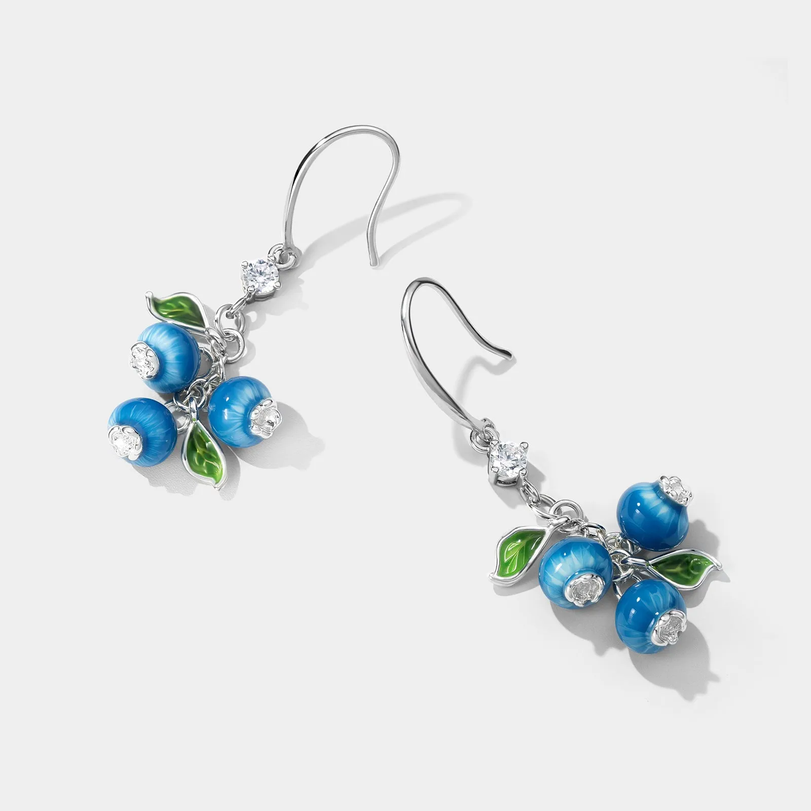 Silver Blueberry Earrings sold by Selenichast product image thumbnail 5