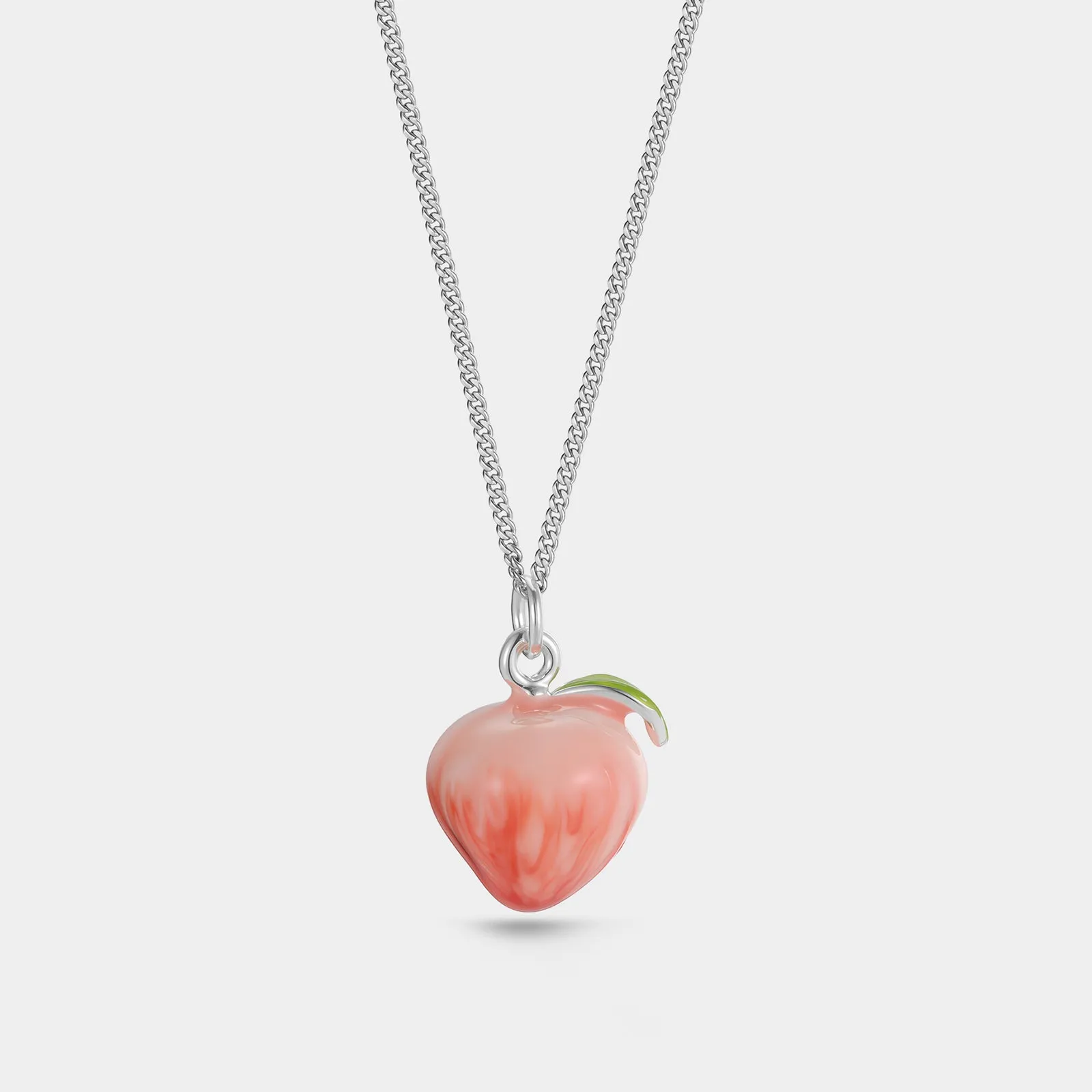 Silver Peach Necklace sold by Selenichast