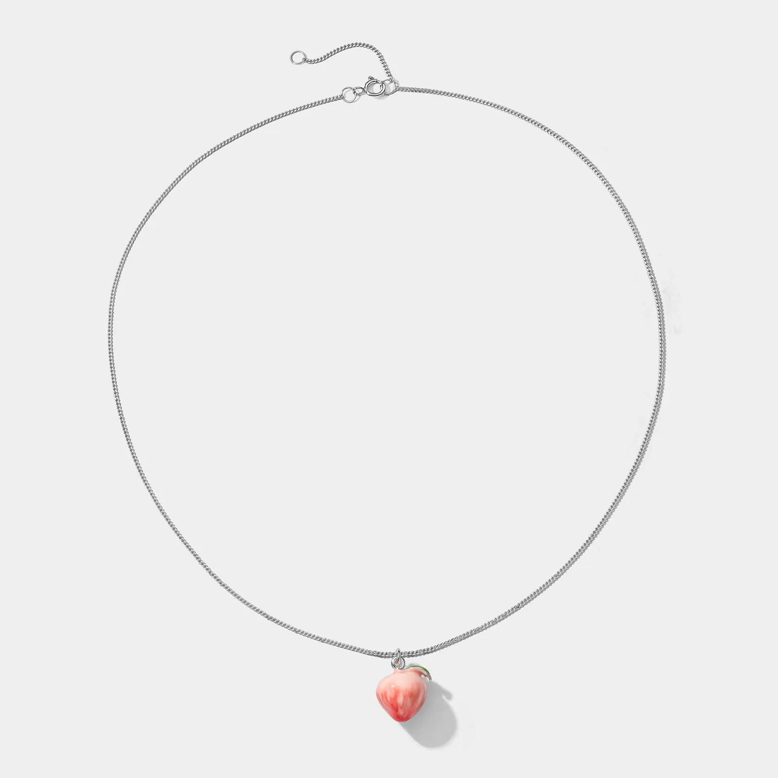 Silver Peach Necklace sold by Selenichast product image thumbnail 3