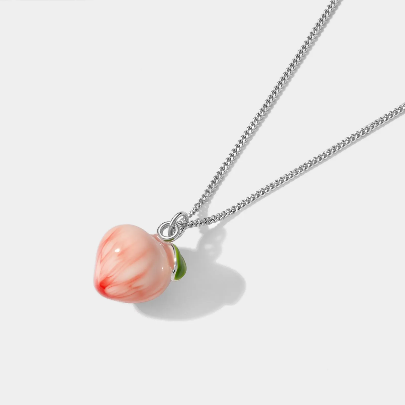 Silver Peach Necklace sold by Selenichast product image thumbnail 2
