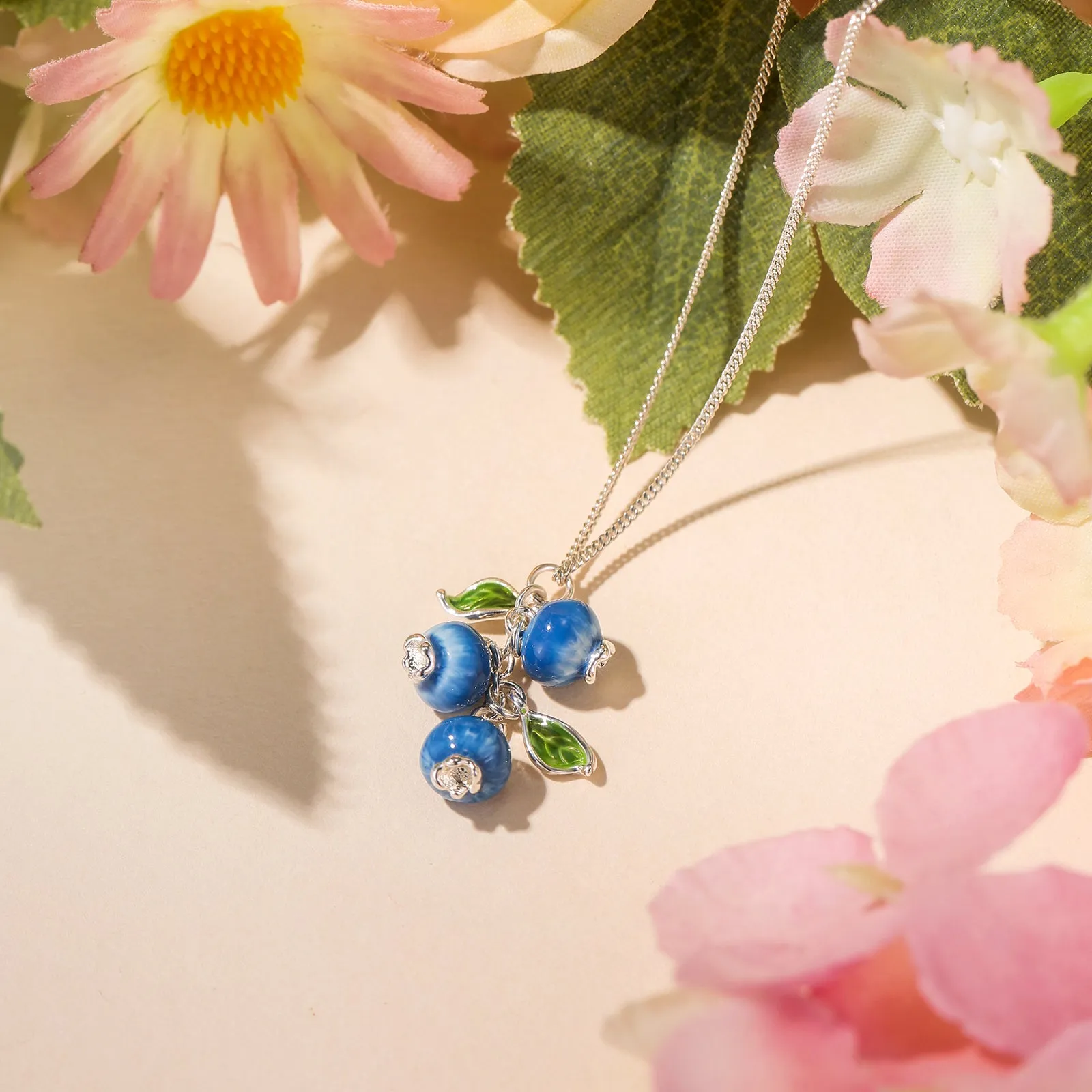 Silver Blueberry Necklace sold by Selenichast product image thumbnail 3