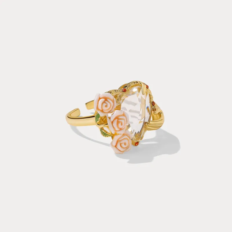 Champagne Rose Heart Ring sold by Selenichast