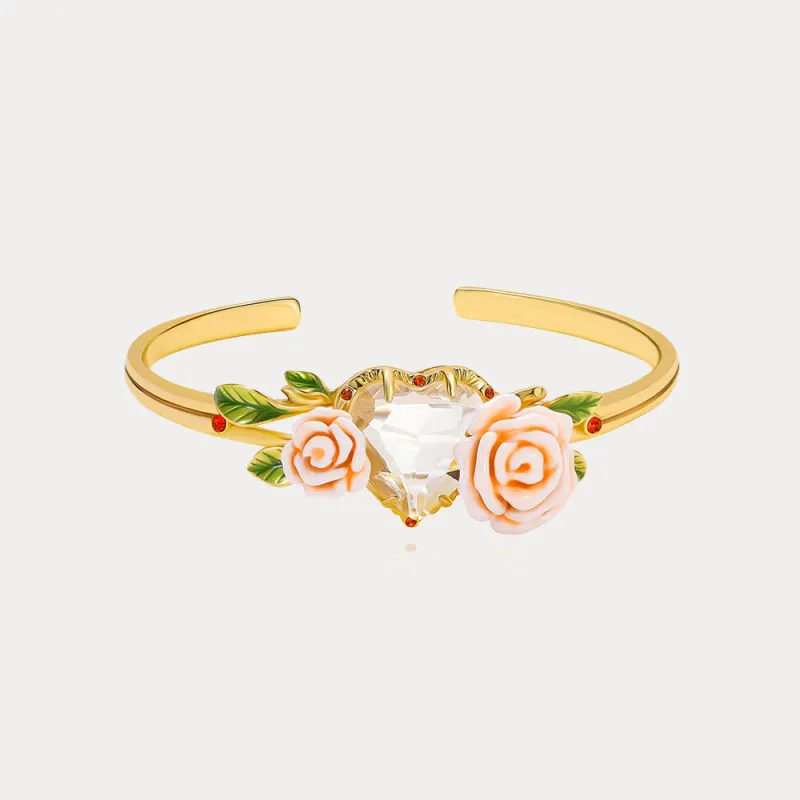 Champagne Rose Heart Bangle sold by Selenichast
