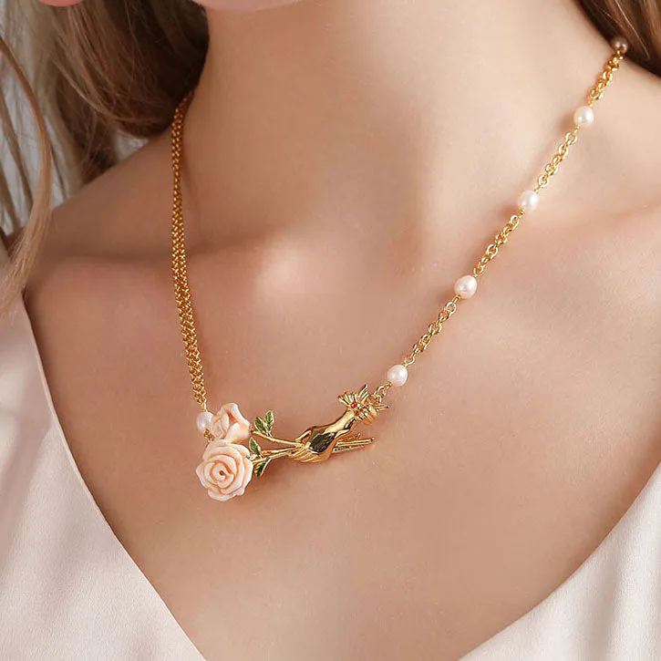 Champagne Rose Necklace sold by Selenichast product image thumbnail 4
