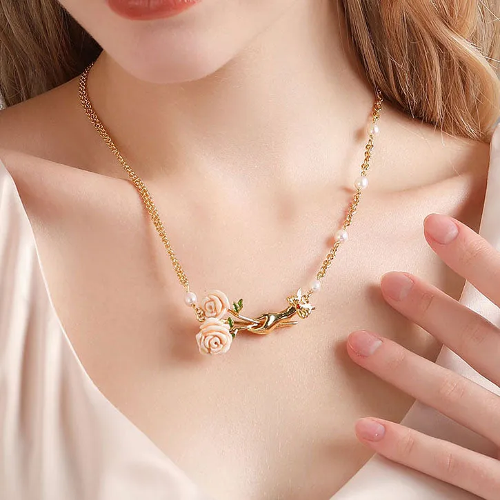 Champagne Rose Necklace sold by Selenichast product image thumbnail 2