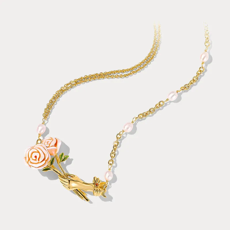 Champagne Rose Necklace sold by Selenichast product image thumbnail 5