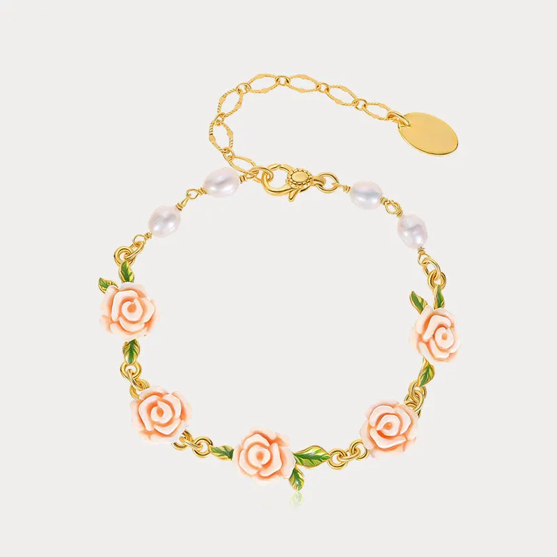 Champagne Rose Pearl Bracelet sold by Selenichast