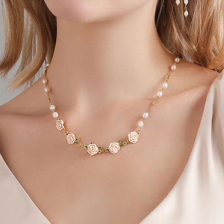 Champagne Rose Pearl Necklace sold by Selenichast product image thumbnail 4