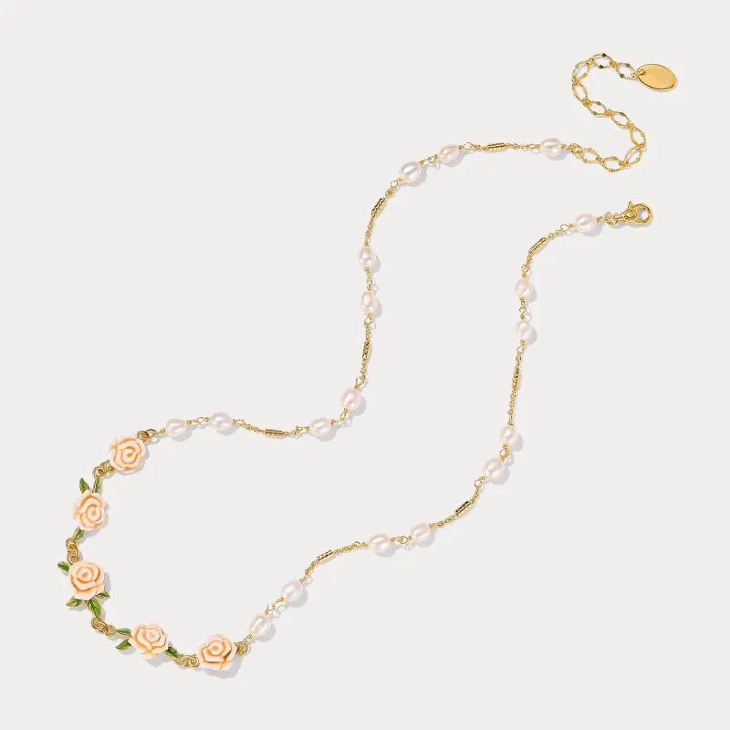 Champagne Rose Pearl Necklace sold by Selenichast product image thumbnail 3