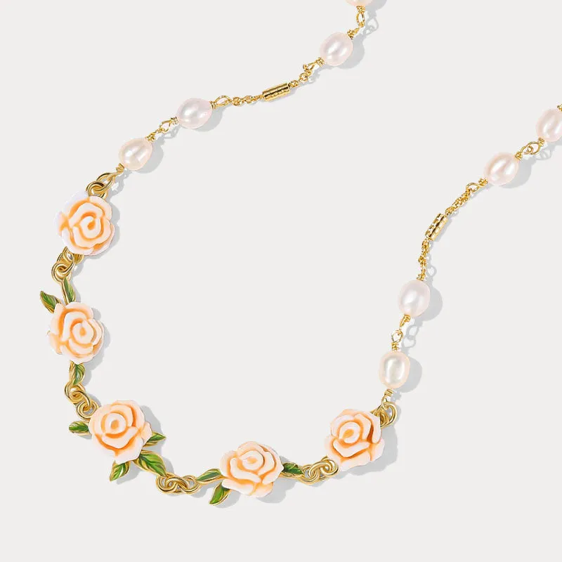 Champagne Rose Pearl Necklace sold by Selenichast product image thumbnail 5
