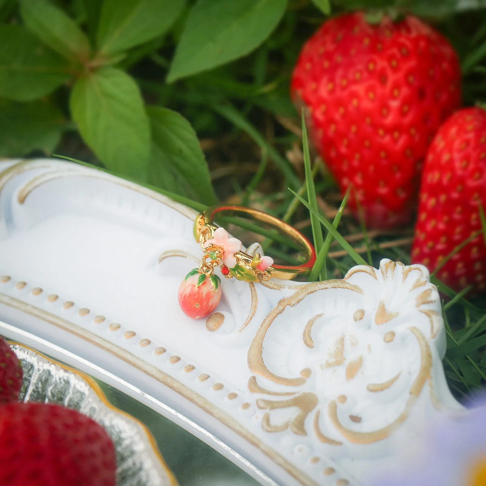 Strawberry Flower Ring sold by Selenichast product image thumbnail 5
