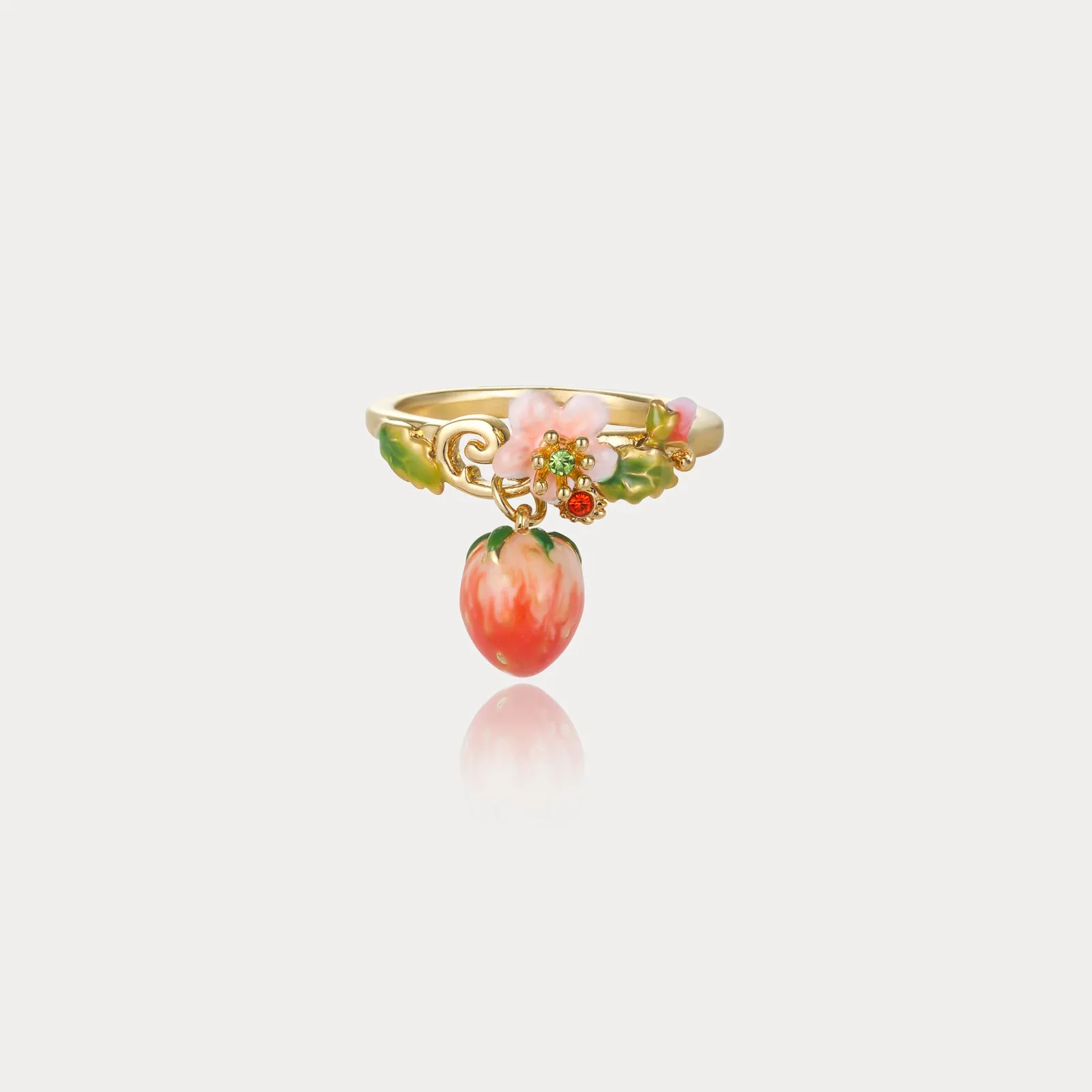 Strawberry Flower Ring sold by Selenichast