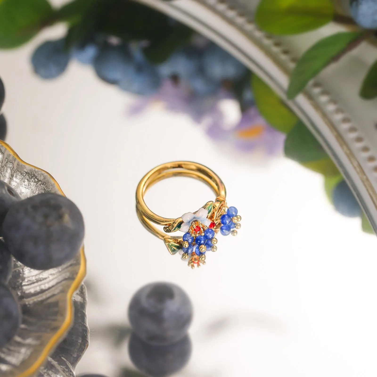 Blueberry Flower Ring sold by Selenichast product image thumbnail 2